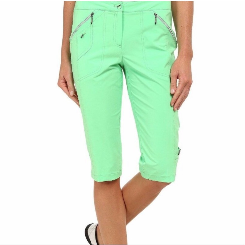 JAMIE SADOCK AIRWEAR LIGHT WEIGHT 24 IN. KNEE CAPRI (EMERALD) CAPRI